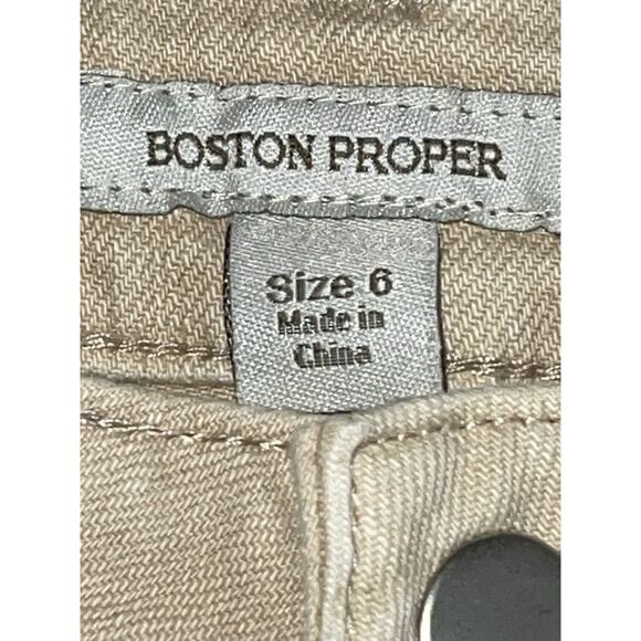 Boston Proper Beige Jeans Sequins Women’s‎ Size 6 - Picture 5 of 8